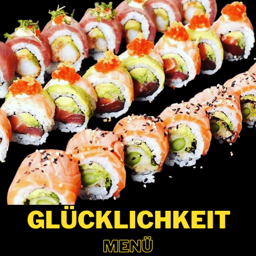   Glücklichkeit Menü