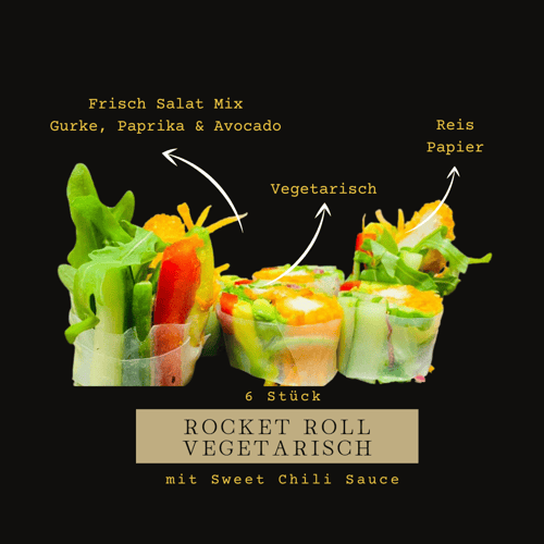 ROCKET ROLL Vegetarisch