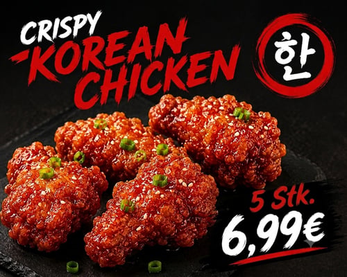 Crispy Korean Chicken (5 Stück)