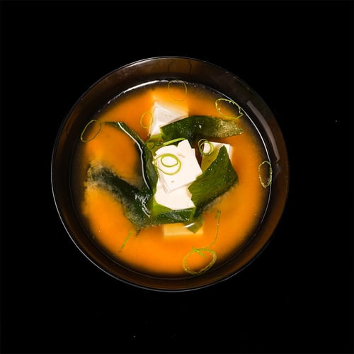 Miso Suppe mit Salmon