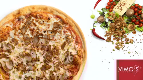 Döner Pizza Familie, 45cmx32cm