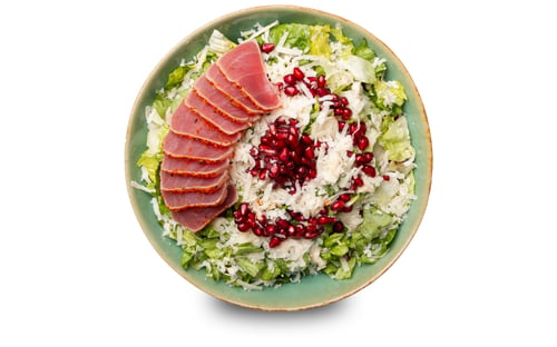 Der Salat mit 4x Tuna