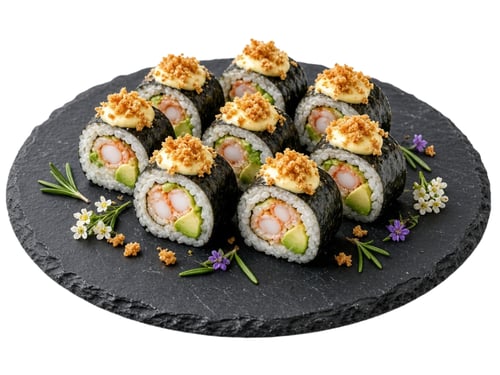 74. Roll mir das Gamba-Avocado-Maki (8 Stk.)