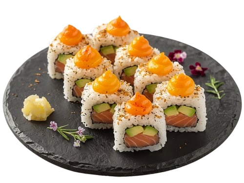 40. Roll mir den Veganen Lachs (orange Rolle)