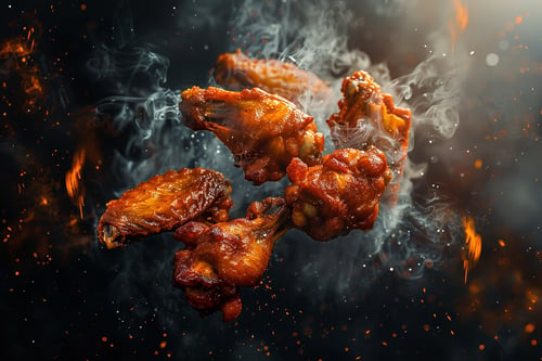 S6.Buffalo Chikn Wings (scharf, 6 Stück)