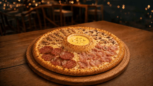 4-Seasons Cheese Vulcano Pizza, Go ø 26cm