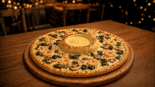 Garnelio Cheese Vulcano Pizza, Go ø 26cm
