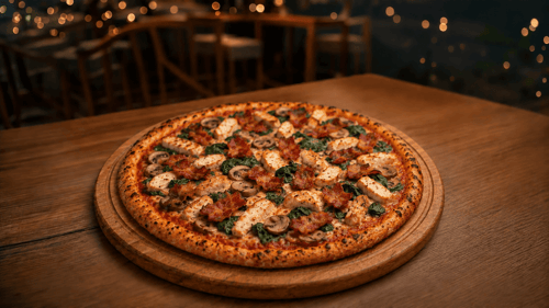 Pizza Green Chicken, Go ø 26cm