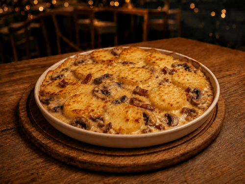 Gratin mit Champignons