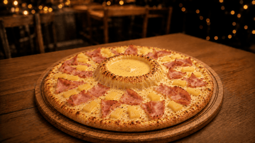 Hawaii Cheese Vulcano Pizza, Go ø 26cm