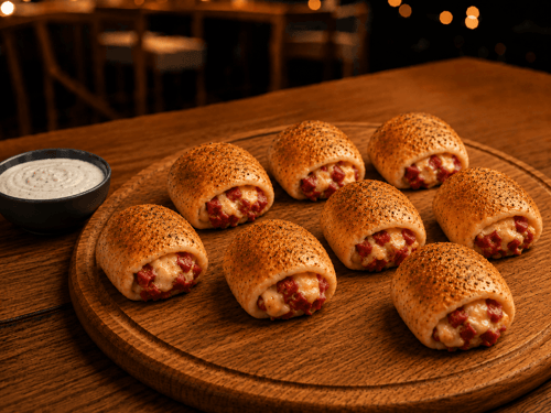 Pizzabrötchen Salami