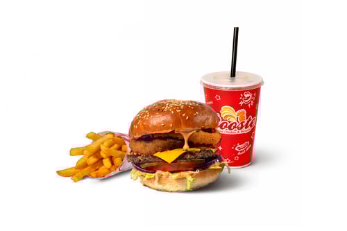 Onion Ring Cheeseburger Menü