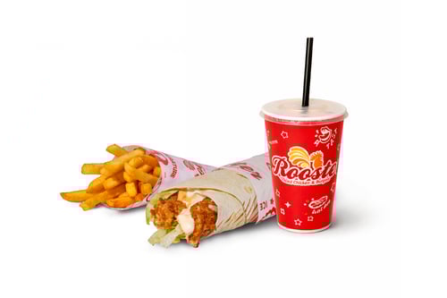 Rooster Filet Wrap Menü