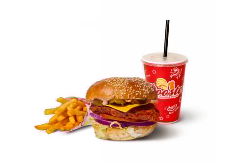 Spicy Sizzler Burger Menü