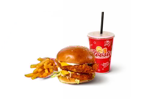 Double Decker Burger Menü