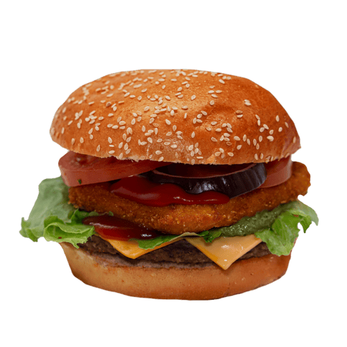 Rooster Mozzarella Beef Burger