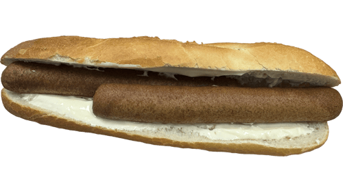 Broodje frikandel met mayo