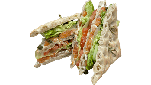 Sandwich zalm & roomkaas