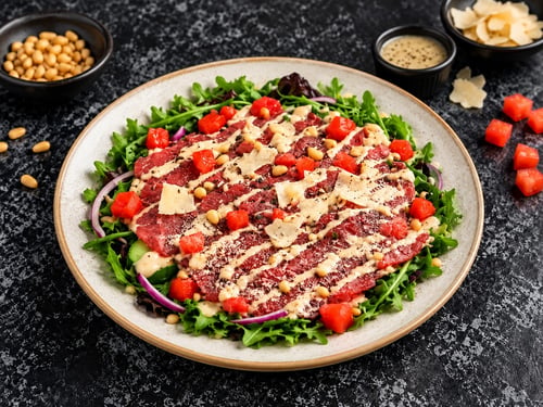 Maaltijdsalade carpaccio