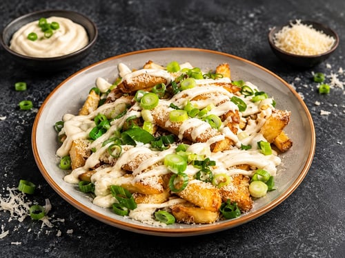 Loaded fries parmezaan