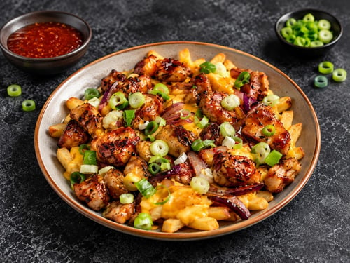 Loaded fries kippendijen