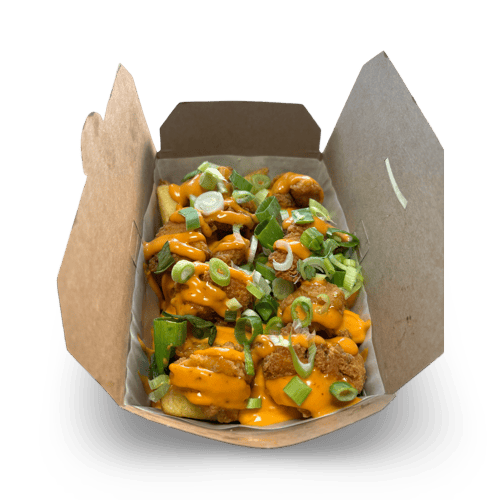 Loaded fries crispy chicken