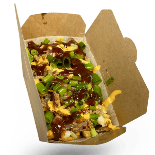 Loaded fries pulled pork