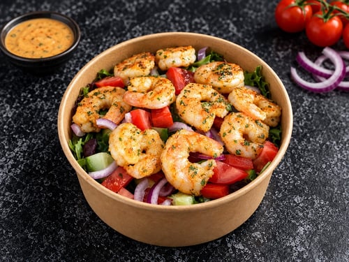 Maaltijdsalade gamba's