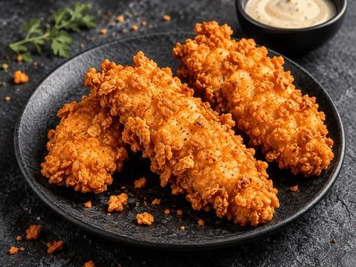 3 chicken strips