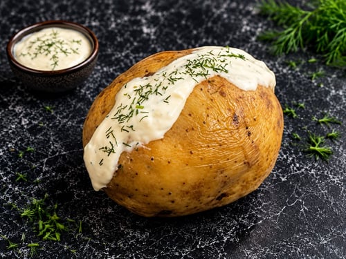 Gepofte aardappel