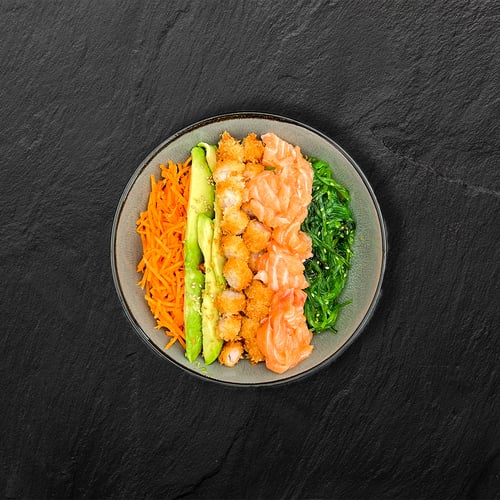 Tempura Salmon Poke Bowl