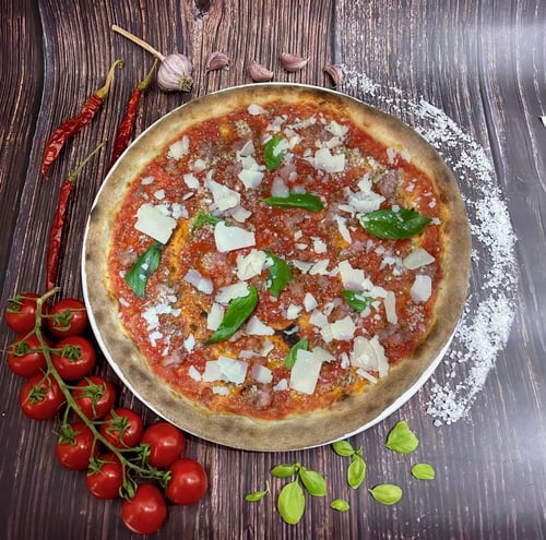 Pizza Salsiccia Rustikale (ca 33Ø)