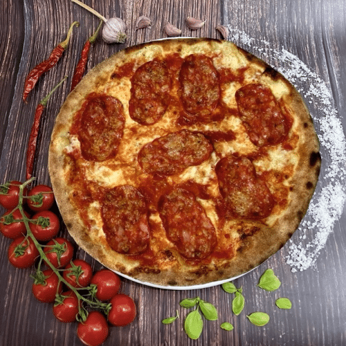 Pizza Salami Piccante (ca 33Ø)