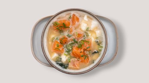 Miso Lachssuppe