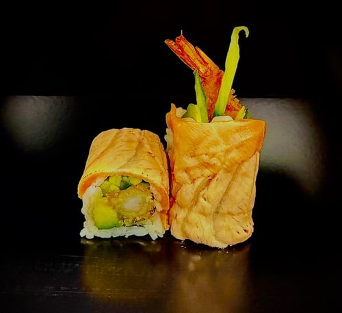 Flammed Salmon Roll