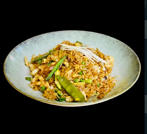 Bratreis mit Hähnchen