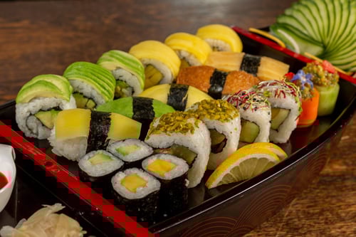  Sushi Mix Platte Vegi (40 Stück)