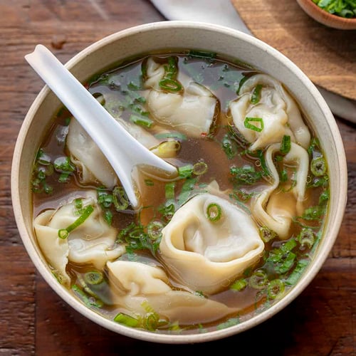 Wonton Crevetten Suppe