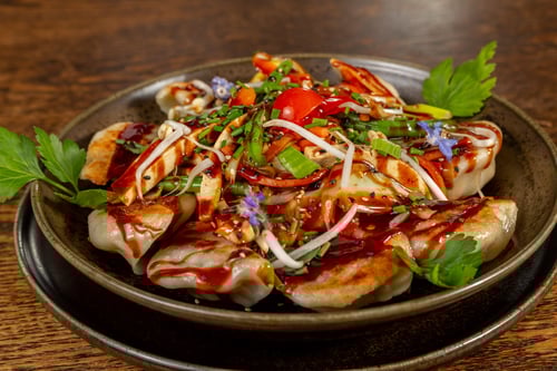 Pfannen Momos mit Gemüse(30 Stück)