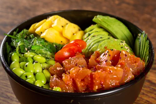 Poke bowl Saake (Lachs)
