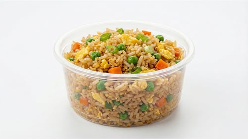 Portion gebratener Reis