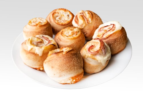 Pizzabrötchen mit Hinterschinken