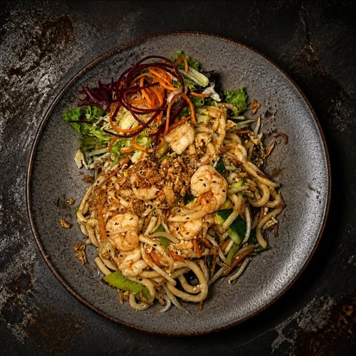 24C. Udon Nudeln mit Tofu
