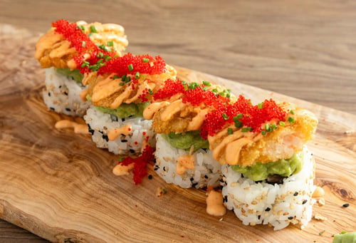 Spicy double ebi roll