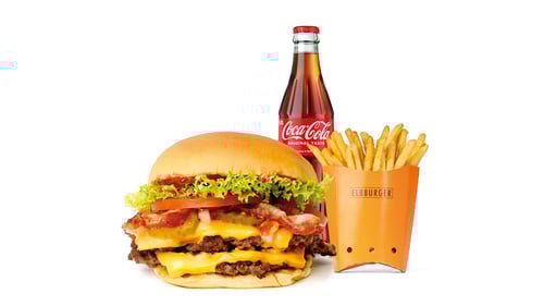 Double Smash Classic Burger Menü 