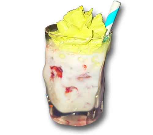 Strawberry Iced Matcha Latte