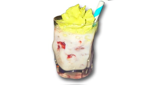 Strawberry Iced Matcha Latte