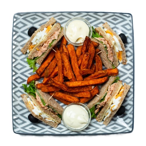 Club Sandwich mit Lachs