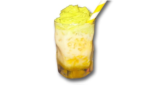 Mango Iced Matcha Latte