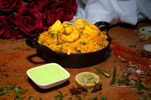Lahori Scampi (Garnelen) Biryani